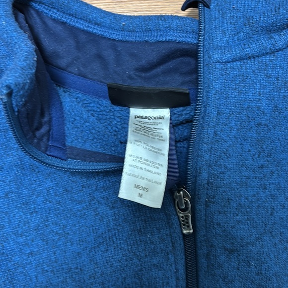 Men’s Patagonia Full Zip Jacket Fleece Medium M Blue - Picture 2 of 3